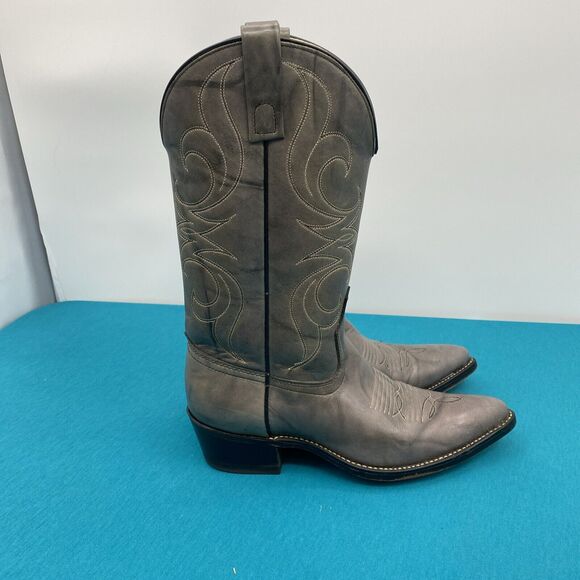 Men's Vintage ACME Gray Western Cowboy Boots. Sz. 8 B - Picture 2 of 16